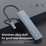 Jourmind 7 In 1 USB C Hub Multiport Adapter Laptop Docking Station With 4K HDMI,USB 3.0 TF/SD Card Reader - Image 2
