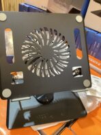 360 degress laptop stand with detachable fan