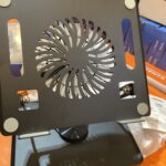 360 degress laptop stand with detachable fan
